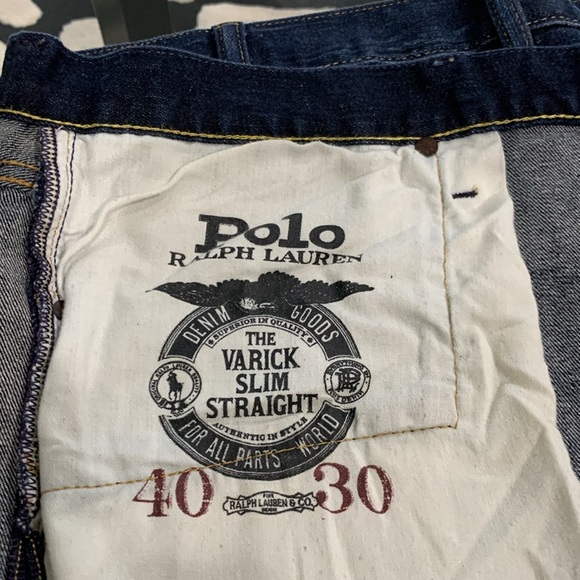 Men’s POLO RALPH LAUREN Jeans The Varick Slim Straight 40x30 - Picture 5 of 6